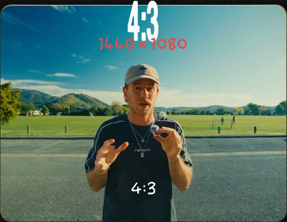 The shot framed at 4:3