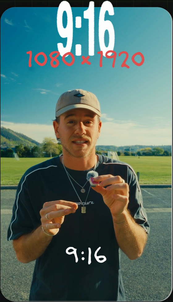 The shot framed at 9:16